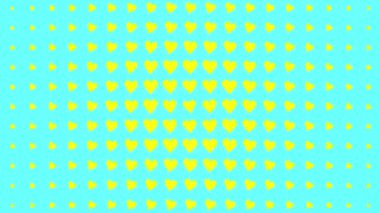 Kalp şekli dalga animasyon grafikleri