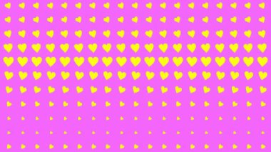 Kalp şekli dalga animasyon grafikleri