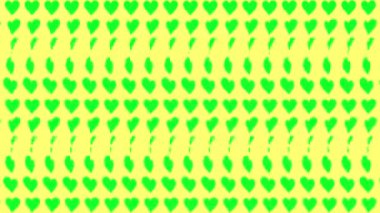 Kalp şekli dalga animasyon grafikleri