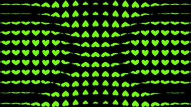 Kalp şekli dalga animasyon grafikleri