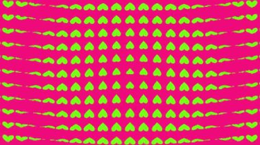 Kalp şekli dalga animasyon grafikleri