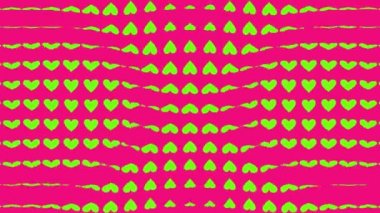 Kalp şekli dalga animasyon grafikleri