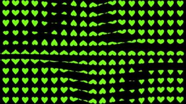 Kalp şekli dalga animasyon grafikleri