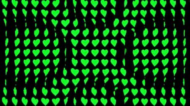 Kalp şekli dalga animasyon grafikleri