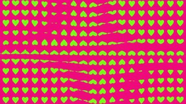 Kalp şekli dalga animasyon grafikleri