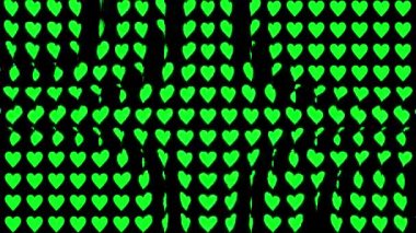 Kalp şekli dalga animasyon grafikleri