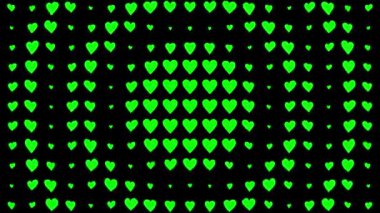 Kalp şekli dalga animasyon grafikleri