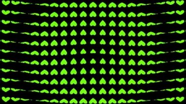 Kalp şekli dalga animasyon grafikleri