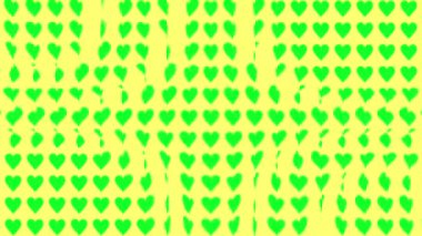 Kalp şekli dalga animasyon grafikleri