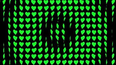 Kalp şekli dalga animasyon grafikleri