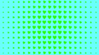 Kalp şekli dalga animasyon grafikleri