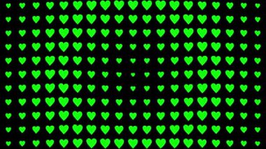 Kalp şekli dalga animasyon grafikleri