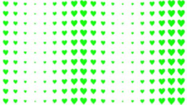 Kalp şekli dalga animasyon grafikleri