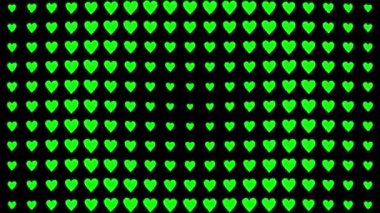 Kalp şekli dalga animasyon grafikleri