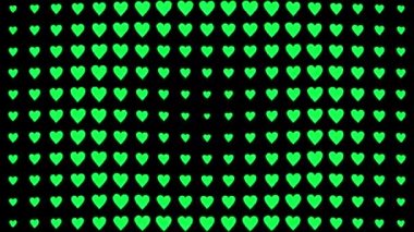 Kalp şekli dalga animasyon grafikleri