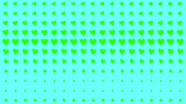 Kalp şekli dalga animasyon grafikleri