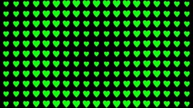 Kalp şekli dalga animasyon grafikleri