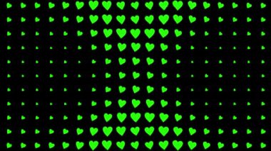 Kalp şekli dalga animasyon grafikleri