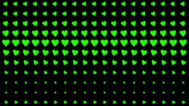 Kalp şekli dalga animasyon grafikleri