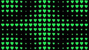 Kalp şekli dalga animasyon grafikleri