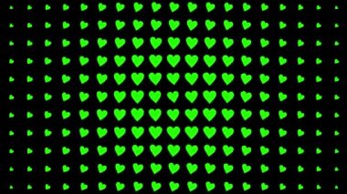 Kalp şekli dalga animasyon grafikleri