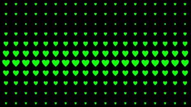 Kalp şekli dalga animasyon grafikleri