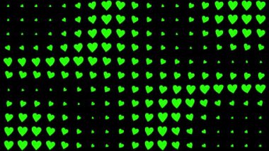 Kalp şekli dalga animasyon grafikleri