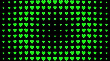 Kalp şekli dalga animasyon grafikleri