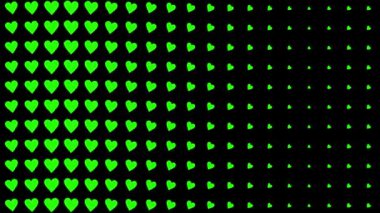 Kalp şekli dalga animasyon grafikleri