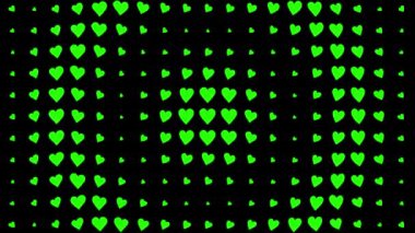 Kalp şekli dalga animasyon grafikleri