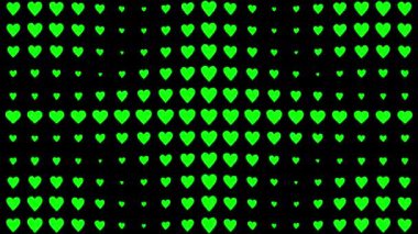 Kalp şekli dalga animasyon grafikleri