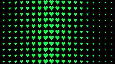 Kalp şekli dalga animasyon grafikleri