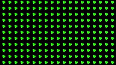 Kalp şekli dalga animasyon grafikleri