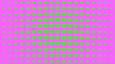 Kalp şekli dalga animasyon grafikleri