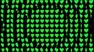 Kalp şekli dalga animasyon grafikleri