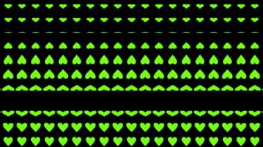 Kalp şekli dalga animasyon grafikleri