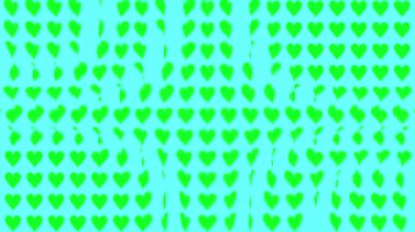 Kalp şekli dalga animasyon grafikleri