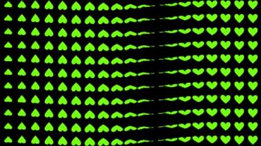 Kalp şekli dalga animasyon grafikleri