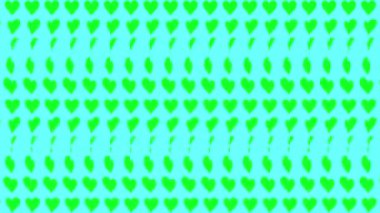 Kalp şekli dalga animasyon grafikleri