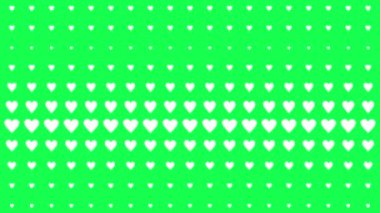 Kalp şekli dalga animasyon grafikleri