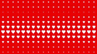 Kalp şekli dalga animasyon grafikleri