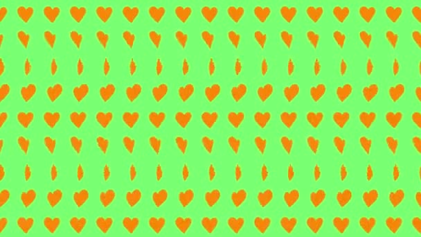 Heart Shape Moving Wave Animation Motion Graphics — 图库视频影像