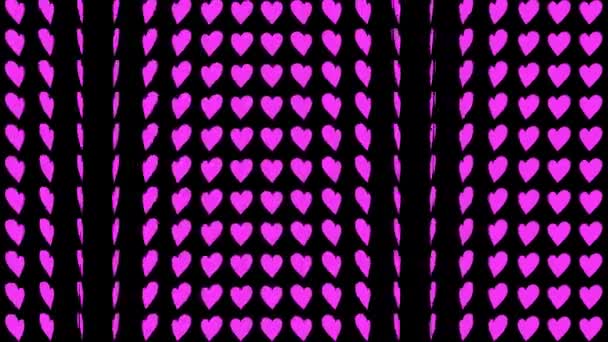 Forma Del Corazón Animación Ondas Movimiento Gráficos Movimiento — Vídeos de Stock