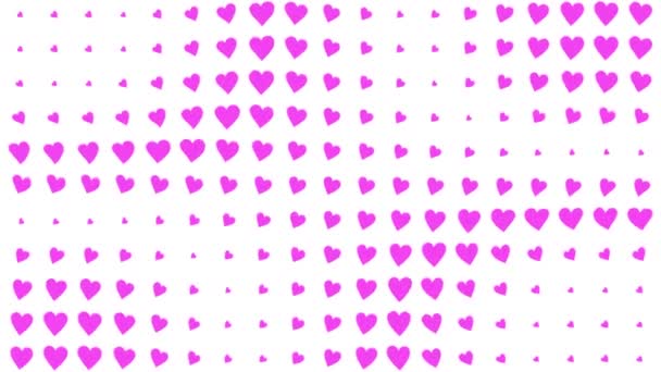 Heart Shape Moving Wave Animation Motion Graphics — Video Stock