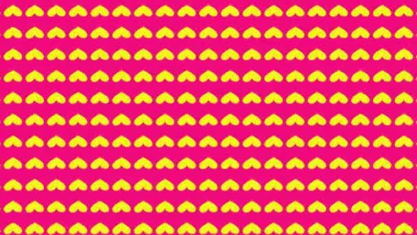 Heart Shape Moving Wave Animation Motion Graphics — Vídeo de Stock