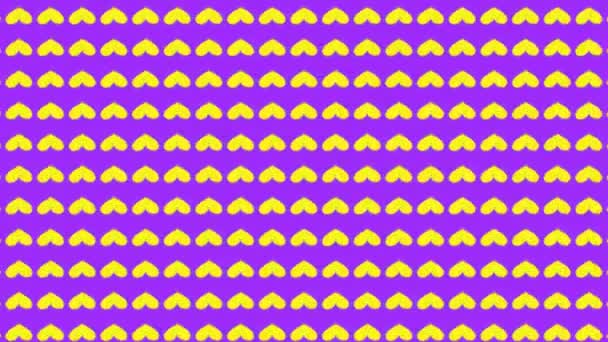 Heart Shape Moving Wave Animation Motion Graphics — Vídeo de Stock