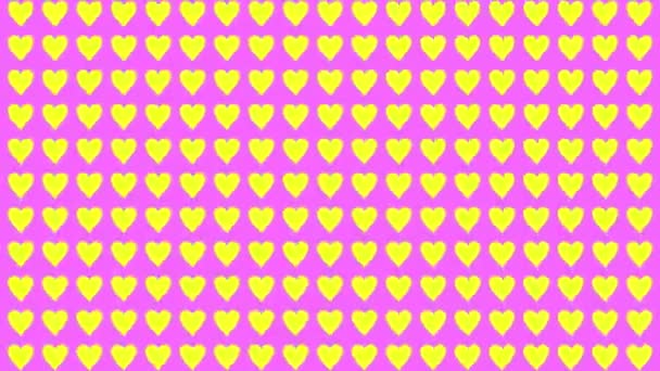 Heart Shape Moving Wave Animation Motion Graphics — 图库视频影像