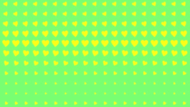 Heart Shape Moving Wave Animation Motion Graphics — Video Stock