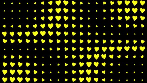 Forma Del Corazón Animación Ondas Movimiento Gráficos Movimiento — Vídeo de stock