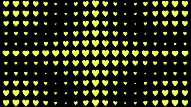 Heart Shape Moving Wave Animation Motion Graphics — Vídeo de Stock